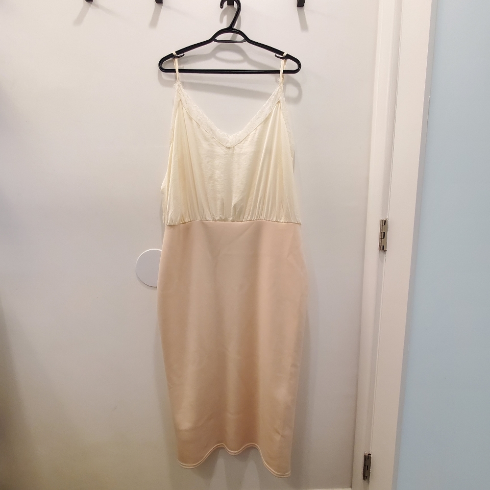 ASOS camisole top neoprene skirt midi dress